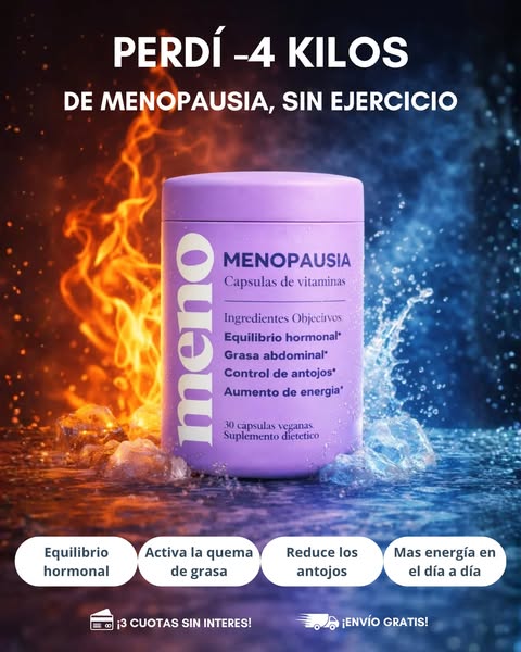 MENO – Suplemento Natural para la Menopausia y Control del Peso
