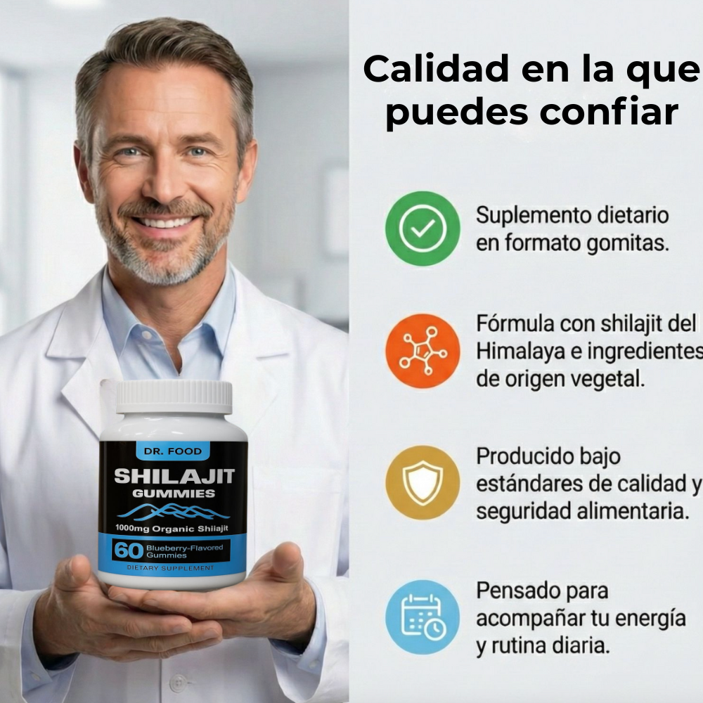 60 GOMITAS SHILAJIT - Poder, Energía y Desempeño Máximo